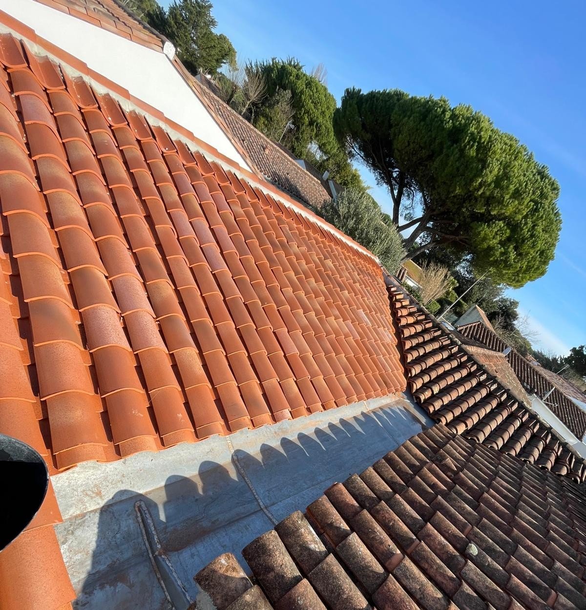 Rénovation d'une couverture en tuiles